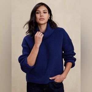 Banana Republic Blue Turtleneck Sweater NWT size xl